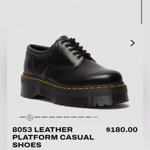 8053 platform doc martens in Black
